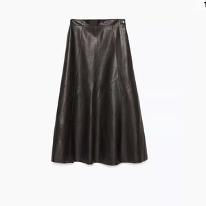 Zara seamed long skirt